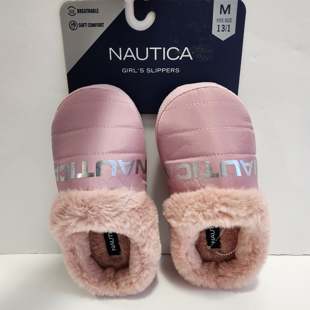 Girls NAUTICA Pink Slippers